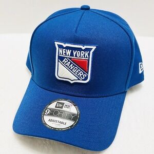 New Era New York Rangers A-Frame 9FORTY Snapback Hat Cap Adjustable‎ Blue NHL